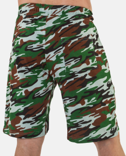 Армейские камуфлированные шорты с нашивкой РХБЗ - купить онлайн