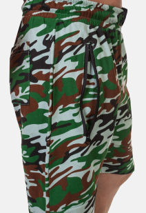 Армейские камуфлированные шорты с нашивкой РХБЗ - купить оптом
