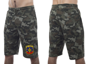 Армейские камуфляжные хаки-шорты с нашивкой РВСН - купить оптом