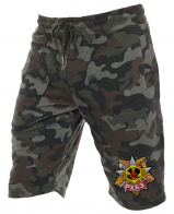 Армейские камуфляжные шорты с нашивкой РХБЗ
