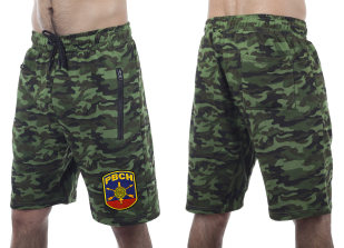 Армейские комфортные шорты с карманами и нашивкой РВСН - заказать оптом