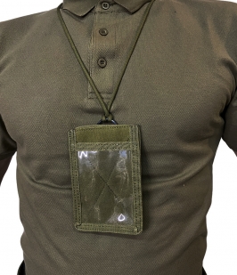 Армейский чехол-держатель для ID-карт и документов (хаки-олива)