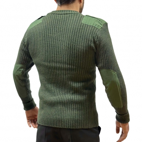 Армейский свитер вязаный оливковый