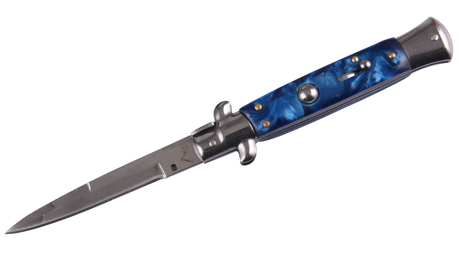 Заказать автоматический нож AKC Italy 9" Blue в интернет-магазине