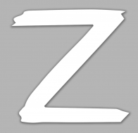 Автомобильная наклейка с буквой "Z"