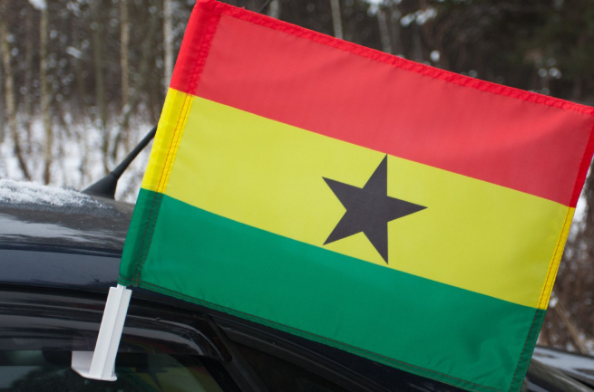 Автомобильный флаг Ганы