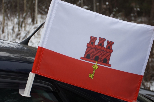 Автомобильный флаг Гибралтара