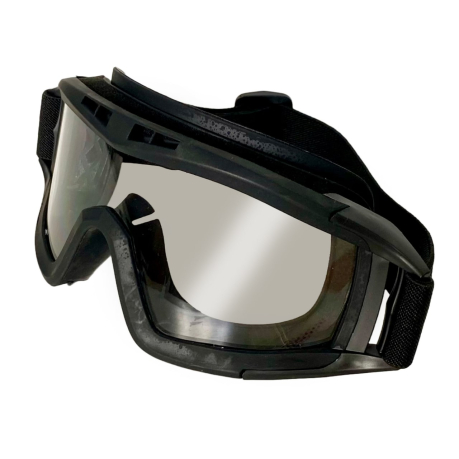 Баллистические очки с вентиляцией для военнослужащих спецоперации (черные) 