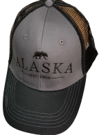 Бейсболка Alaska черного цвета с серой тульей