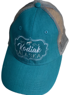 Бейсболка Alaska голубого цвета с серой сеткой