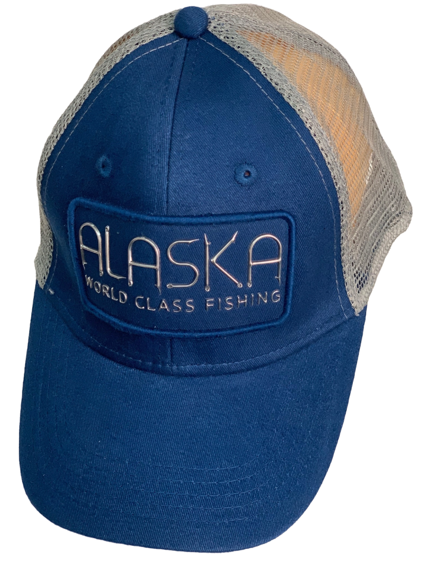 Бейсболка Alaska с серебристой надписью и сеткой  №30042