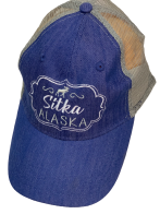 Бейсболка Alaska Sitra сине-фиолетового цвета с серой сеткой