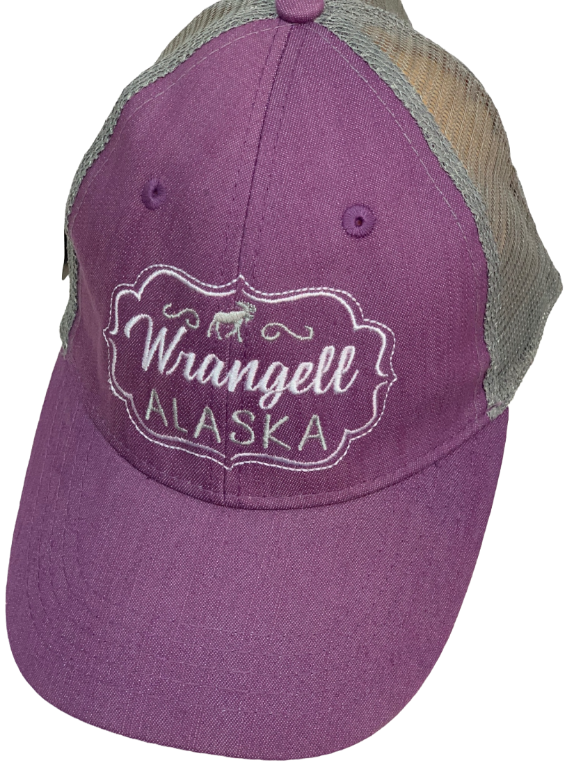 Бейсболка Alaska Wrangell сиреневого цвета с серой сеткой  №30131