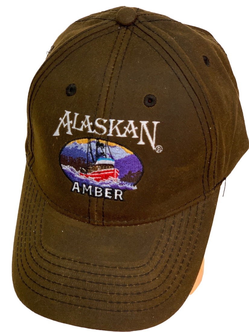 Бейсболка AlaskaN Amber с вышитой шхуной  №30121