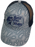 Бейсболка Bass Pro Shops с черной сеткой