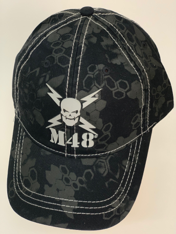 Бейсболка камуфляж М48 с черепом