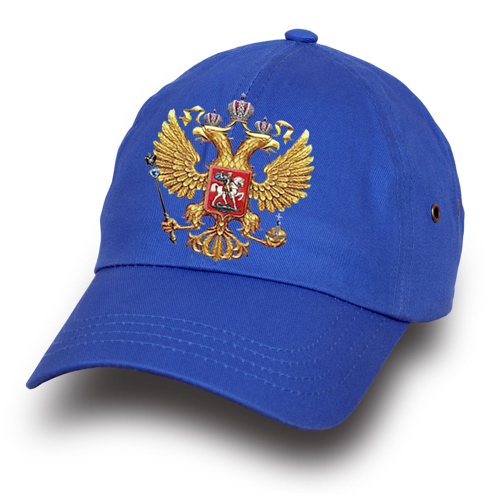 Купить онлайн бейсболку с российским гербом по лояльной цене
