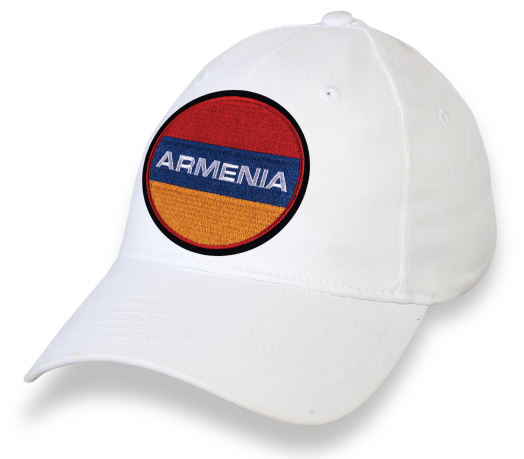 Бейсболка с вышитым флагом Армении