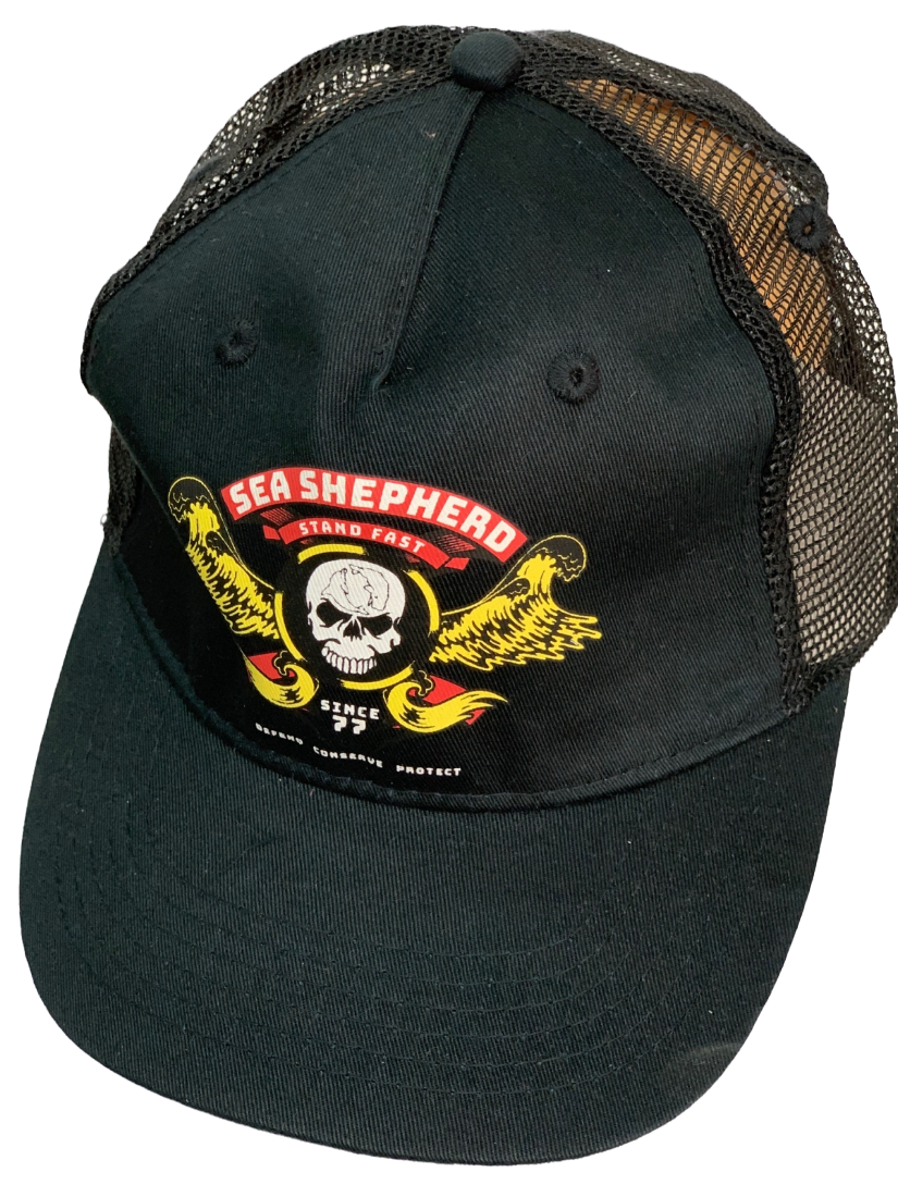 Бейсболка Sea Shepherd черного цвета с черепом  №30084