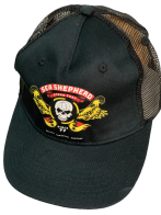 Бейсболка Sea Shepherd черного цвета с черепом