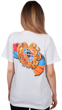 РАЗДАЕМ мужские подарки! Белая футболка Армения – непобежденный поражениями народ. Спеши купить к 23 февраля по акционной цене!