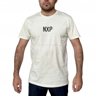 Белая футболка NXP с принтом