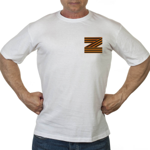 Белая футболка с символом Z
