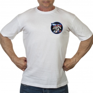 Белая футболка с трансфером ЛДНР