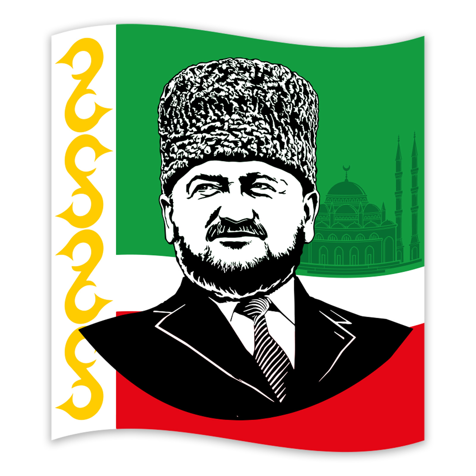 Ахмат Хаджи Кадыров наклейка