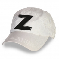Белая кепка с термопринтом Z