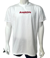 Белая мужская футболка AMERICAN с красным принтом