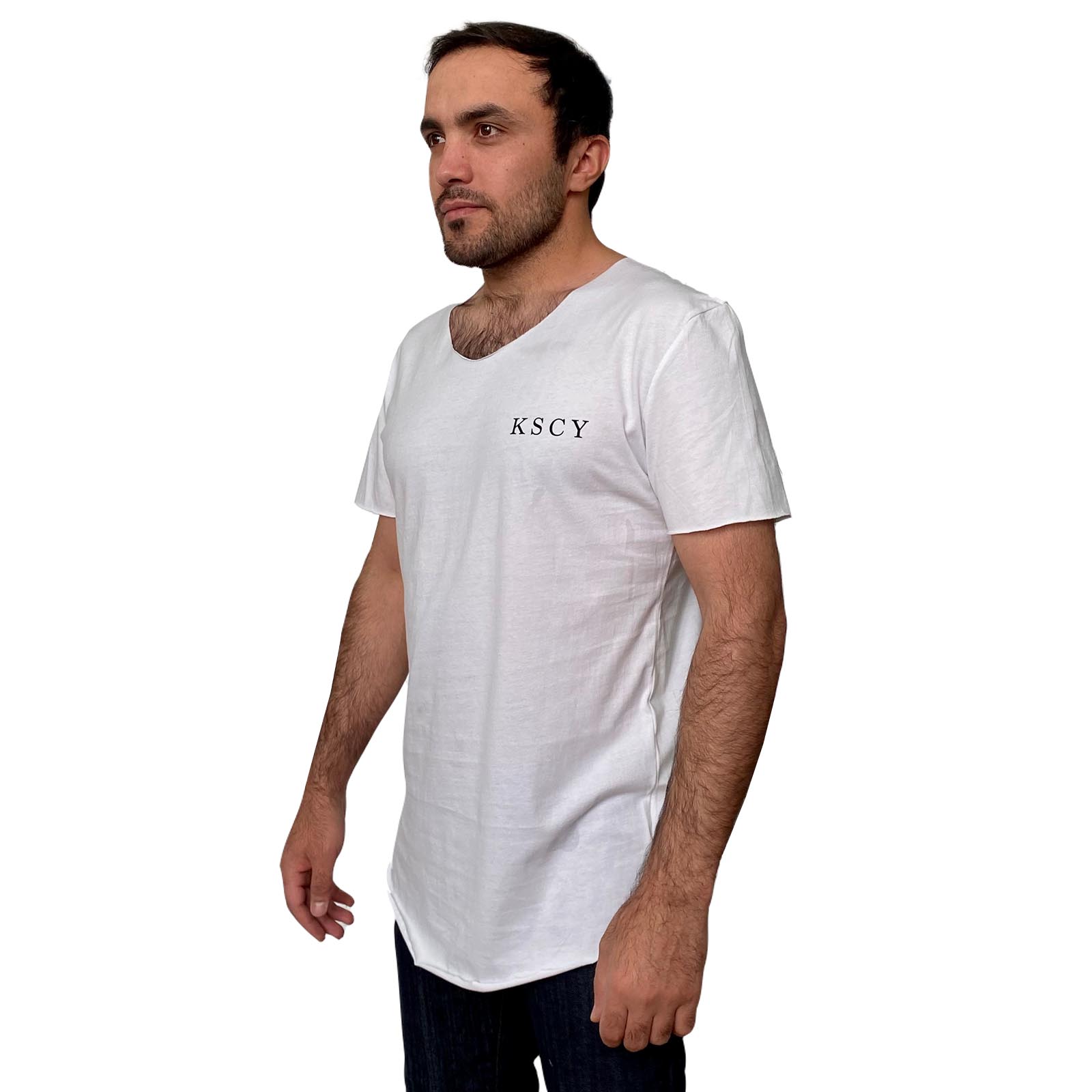 Мужская белая футболка KSCY