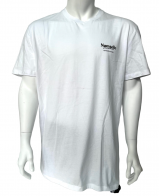 Белая мужская футболка NOMADIC с черными надписями