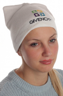 Белоснежная женская шапка с ушками Givenchy – стильный аксессуар этой зимы