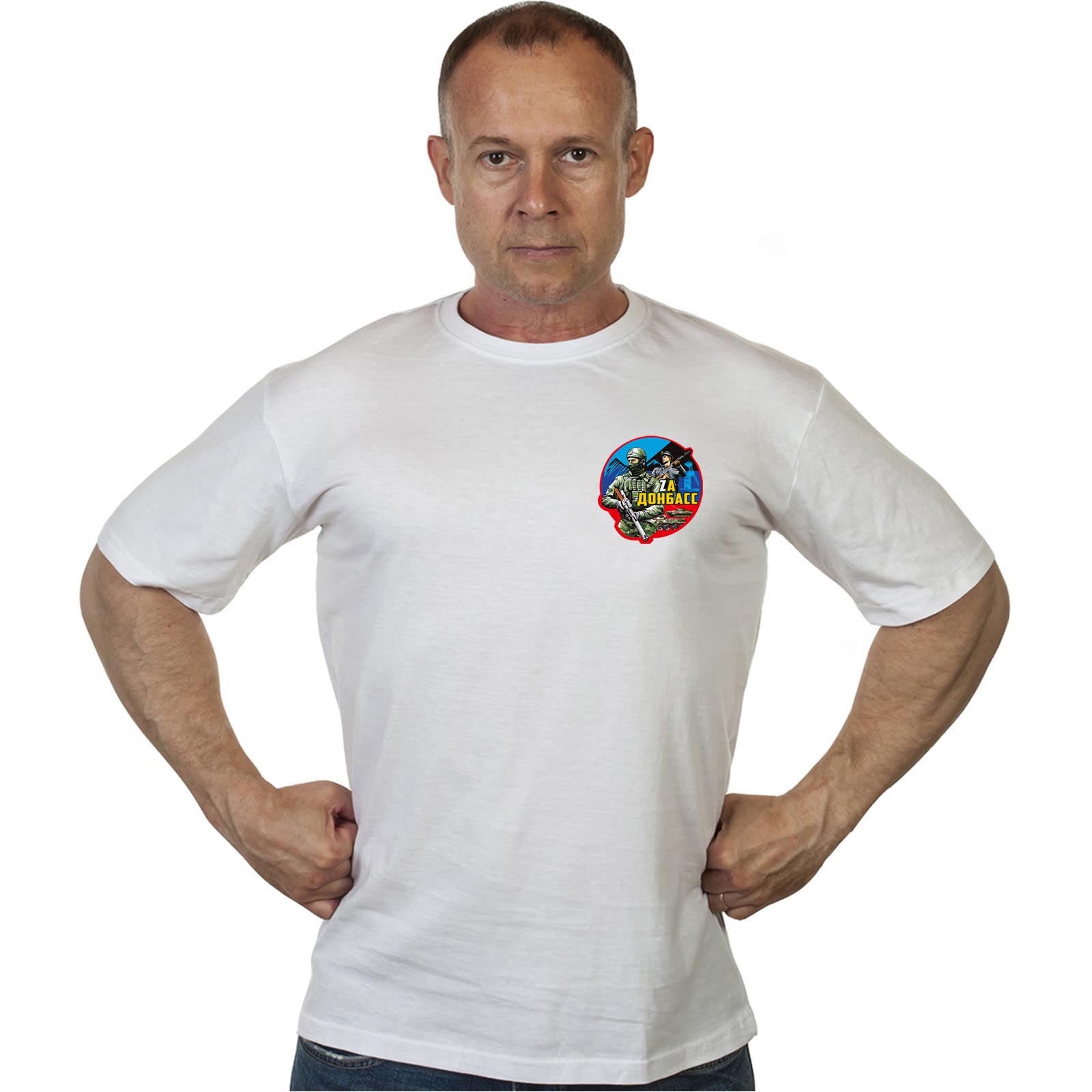 Недорогие мужские футболки Zа Донбасс