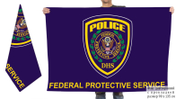 Bilateral flag of the Federal Protective Service USA