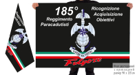Bilaterale bandiera 185 Reggimento Paracadutisti Ricognizione Acquisizione Obiettivi «Folgore» Italia