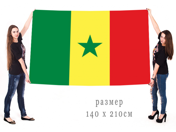  Большой флаг Сенегала 