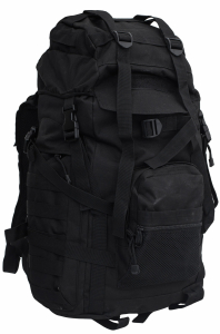 Большой тактический рюкзак (50 литров, черный)