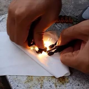 Браслет выживания с огнивом - подарок туристу