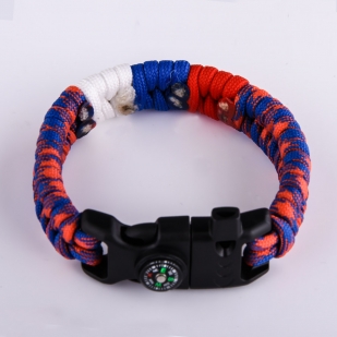 Браслет выживания с огнивом и компасом 