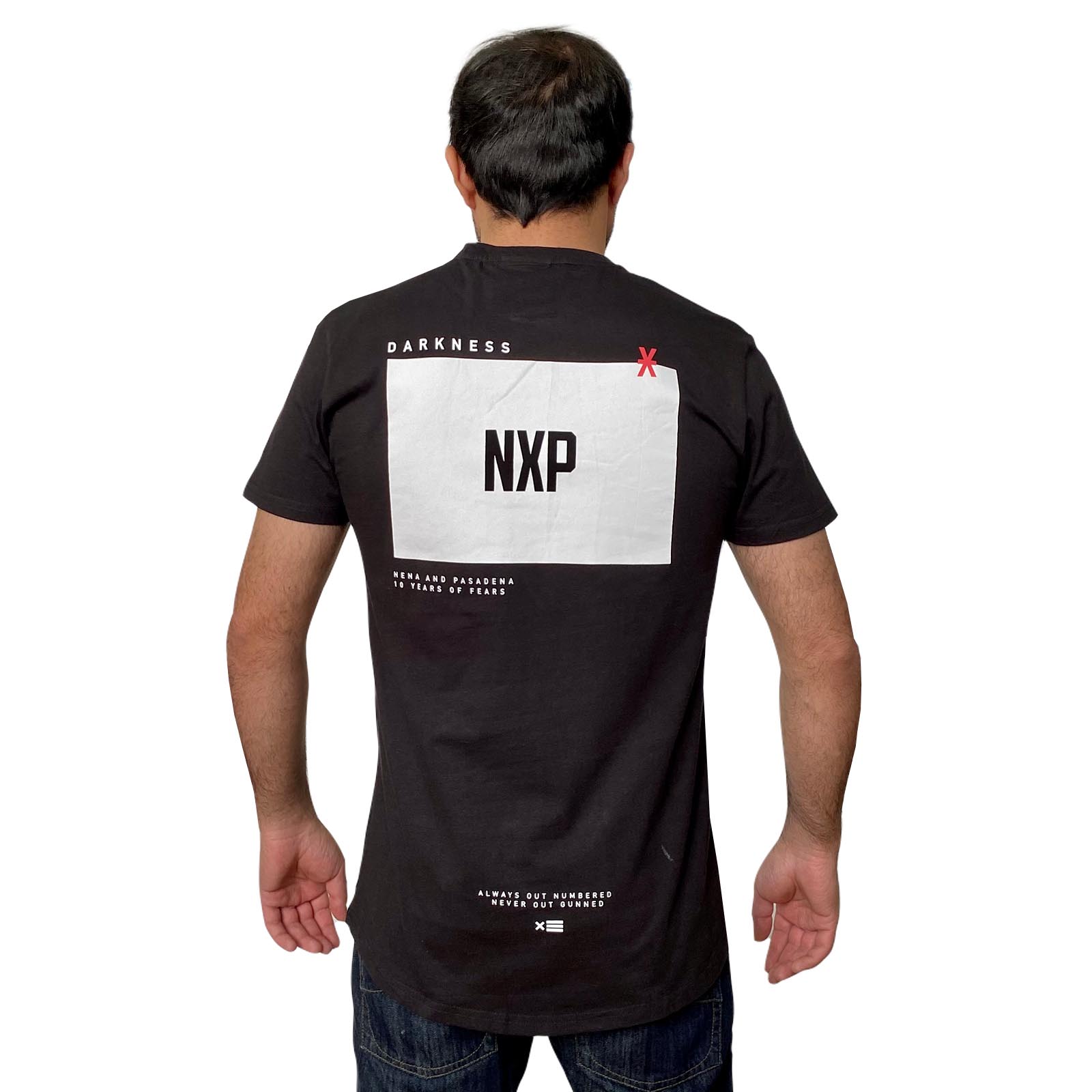 Мужская брендовая футболка NXP черного цвета