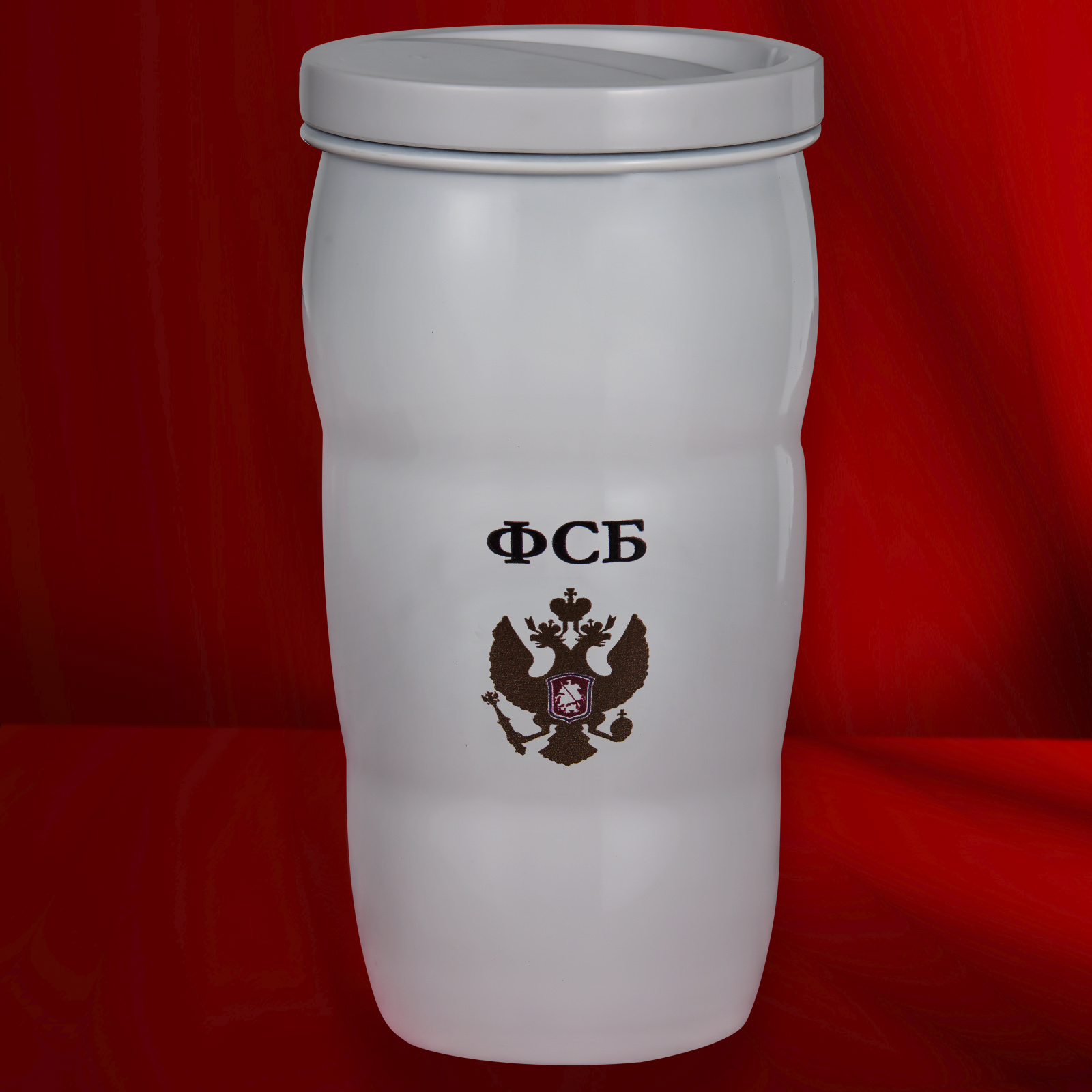 Крутая чашка термос как у Путина с эмблемой «ФСБ»