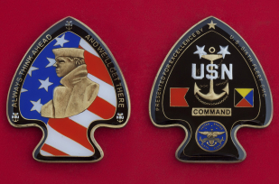 Челлендж коин "За отличие" от командования 6-го флота ВМС США