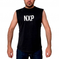 Черная майка безрукавка NXP