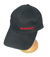 Черная бейсболка с красной вышивкой Mammut