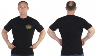 Черная футболка "130 Уч-Аральский ПОГО"
