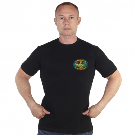 Чёрная футболка 73 Ребольский пограничный отряд