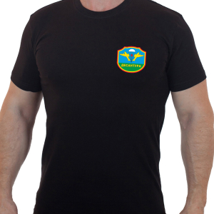 Чёрная футболка "Десантура"