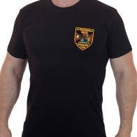 Чёрная футболка "Мотострелковые войска"